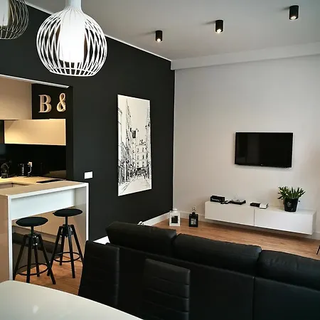 شقة Black&white Apartment- Wierzbowa 5 بوزنان